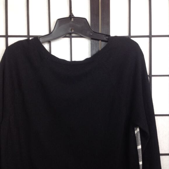 Merona Womens Grey Crewneck Embellished Striped Long Sleeve Sweater L - Picture 6 of 8